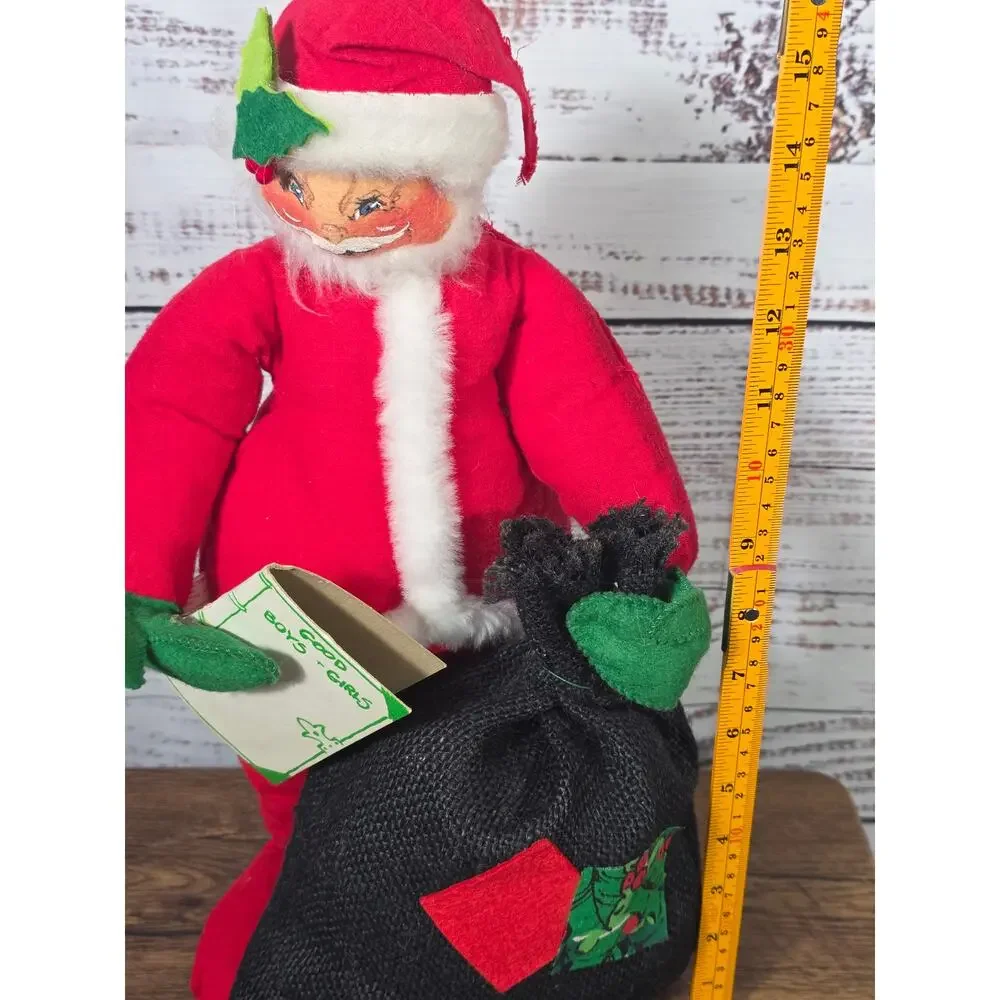 VTG USA Annalee Mobilitee Doll Santa Claus Meredith NH Christmas Figure